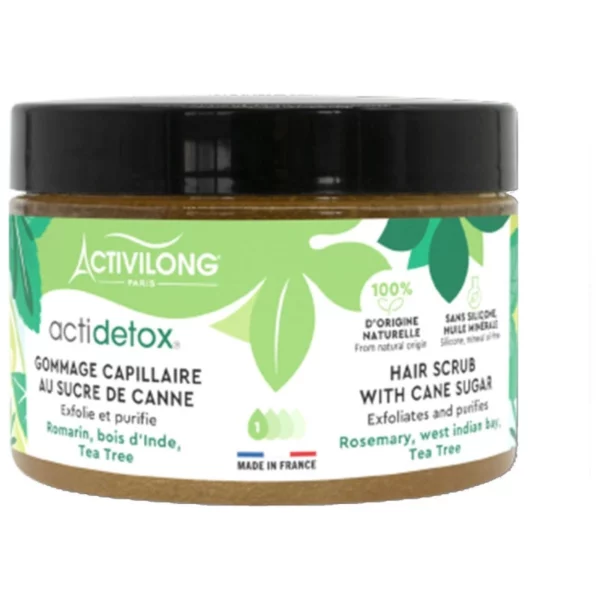 Gommage capillaire au Sucre de Canne ACTIDETOX 150ml