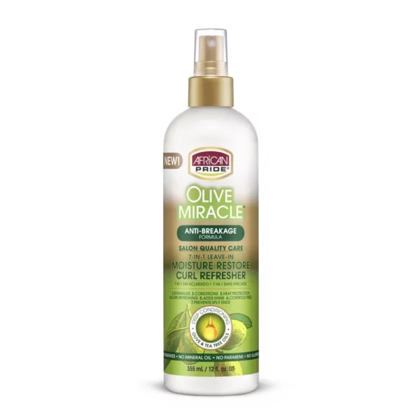 Spray rafraichissant hydratant & réparateur OLIVE MIRACLE 355ml (Curl refresher)