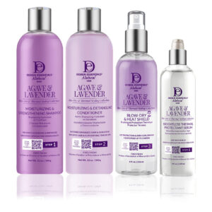 Design Essentials Agave & Lavender soin complet pour brushing et coiffage thermique