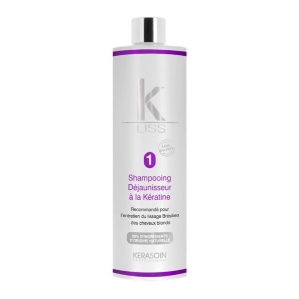 Shampooing déjaunisseur pour cheveux gris et blancs 500ml