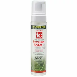 IC FANTASIA Hair Polisher Aloe Vera Styling Foam Mousse Coiffante 251ml