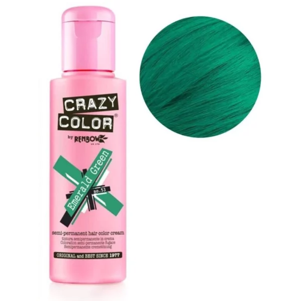 Coloration semi-permanente Emerald green CRAZY COLOR 100ML