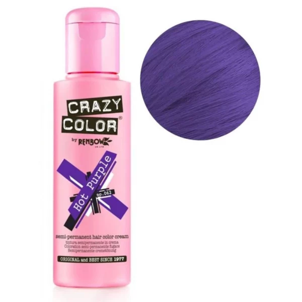 Coloration semi-permanente Hot purple CRAZY COLOR 100ML