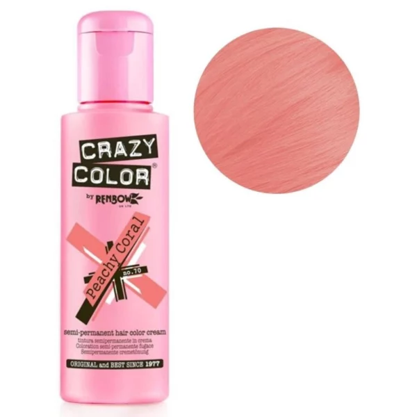 Coloration semi-permanente Peachy Coral CRAZY COLOR 100ML