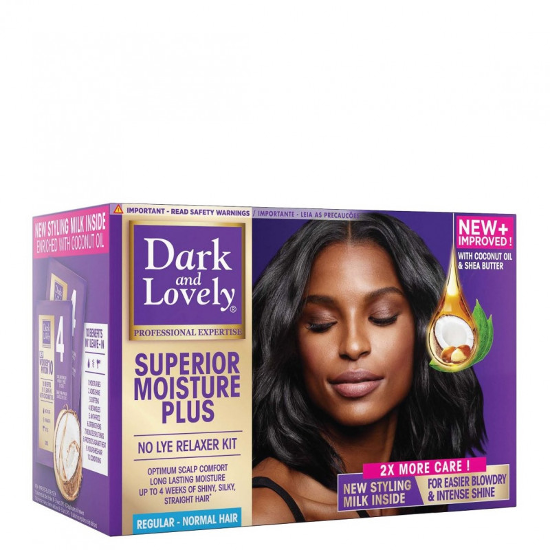 dark-and-lovely-superior-moisture-plus-no-lye-relaxer-kit-normal-hair SUPERIOR MOISTURE PLUS DÉFRISANT SANS SOUDE MOYEN