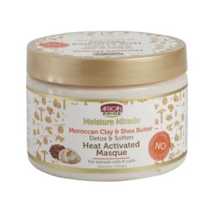 AFRICAN PRIDE MOISTURE MIRACLE ≡ MASQUE CAPILLAIRE DETOX KARITÉ ET ARGILE