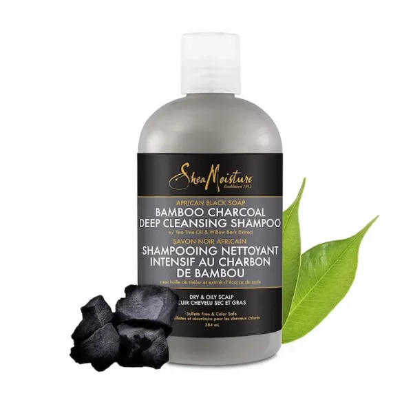 SHAMPOING PURIFIANT BAMBOO CHARCOAL - SHEA MOISTURE AFRICAN BLACK SOAP