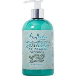 Shea Moisture - Leave In Conditionneur Sans Rinçage Anti-Âge Et Protecteur De Couleurs "Zanzibar Marine Complex" 236ml